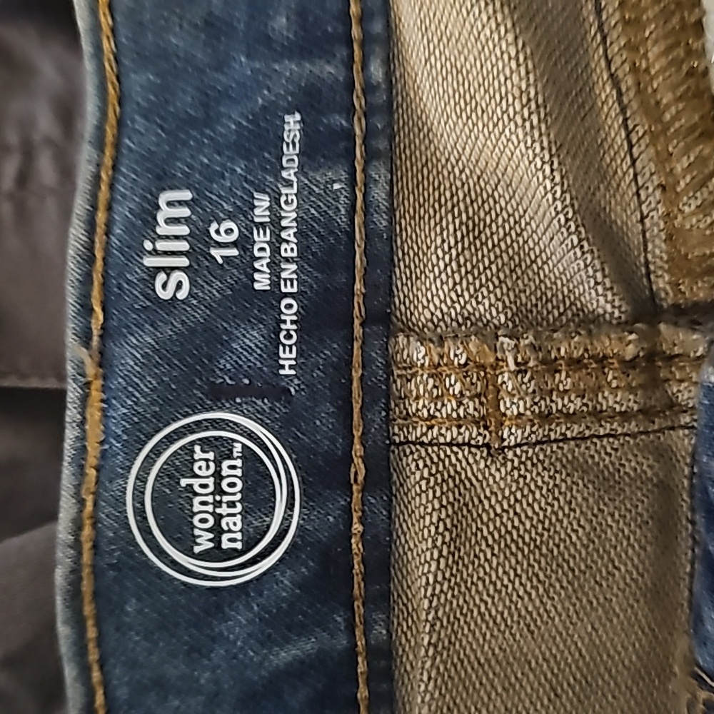Denim and Gray Kids Bottoms - Picture 2 of 9